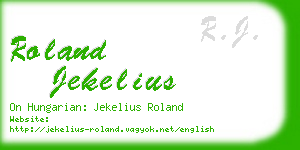 roland jekelius business card